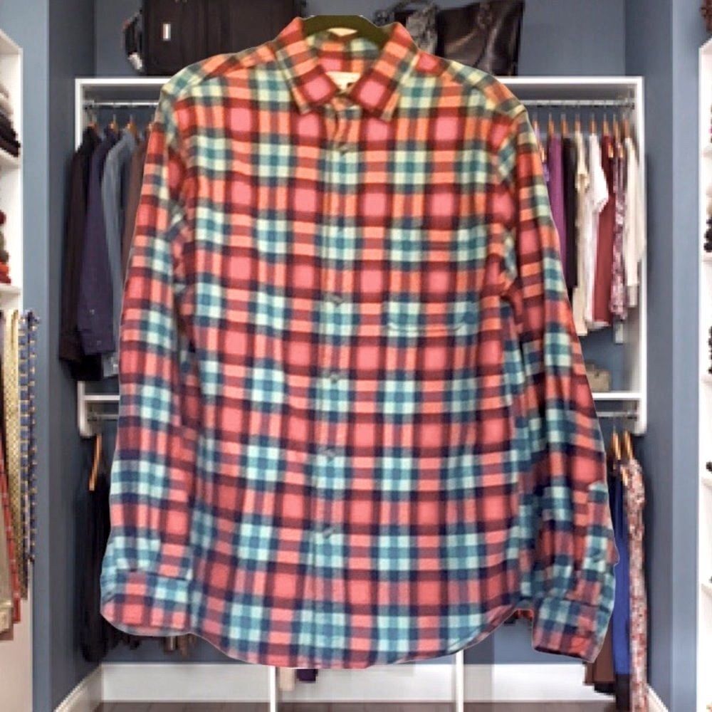 Fab Plaid Button Down Shirt / Shacket - image 1